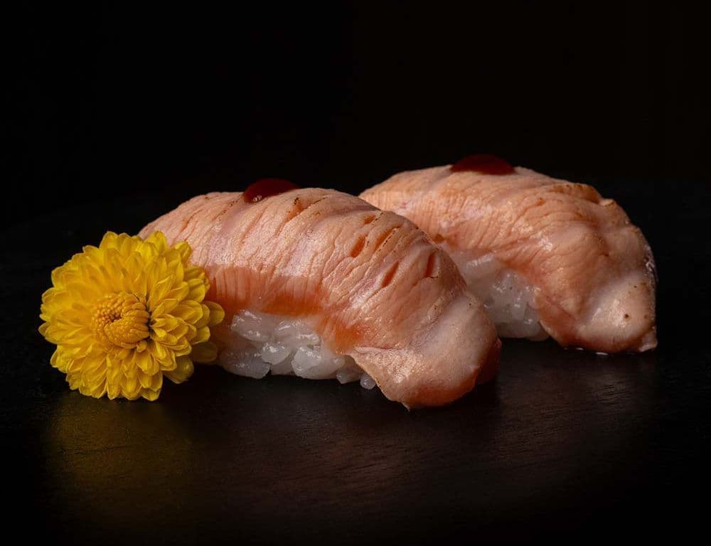 Torched Salmon Sushi