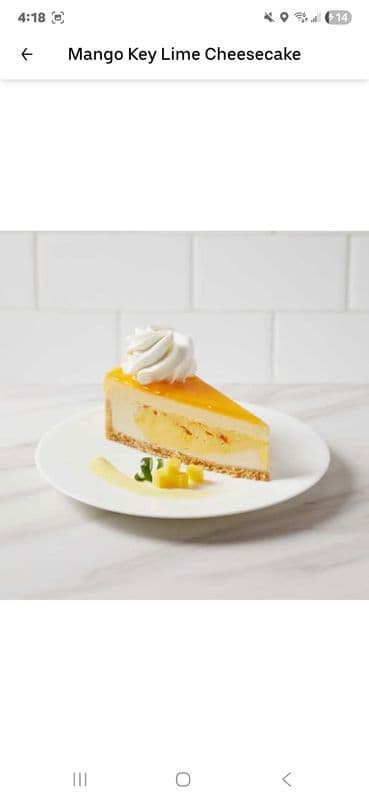 Mango Key Lime Cheesecake
