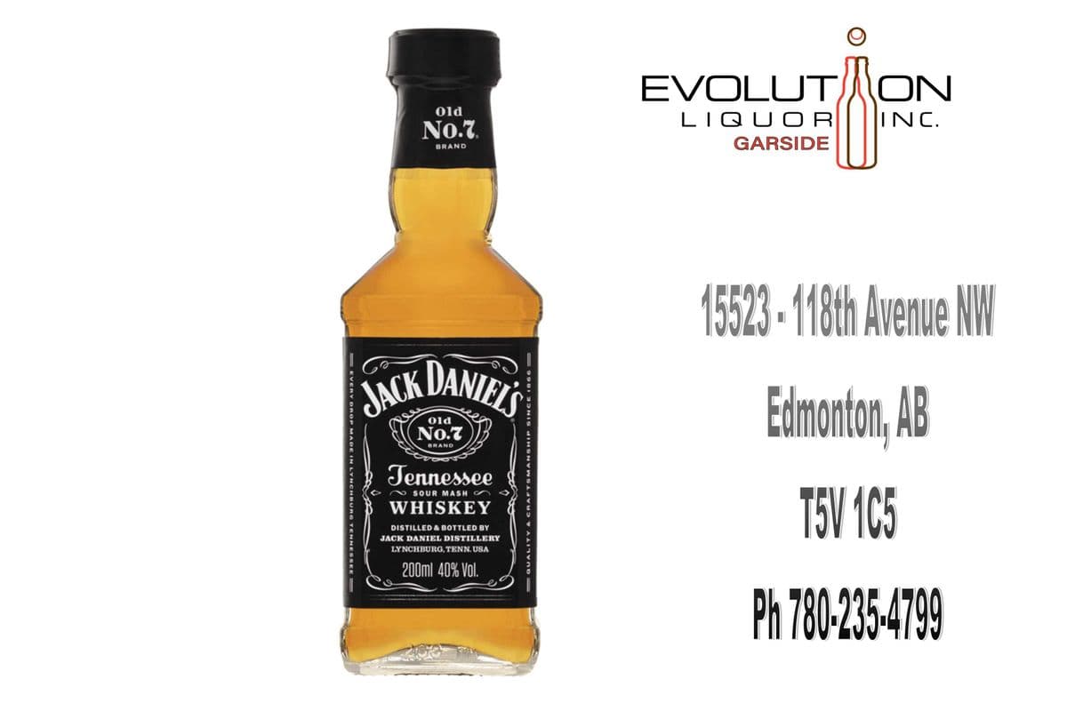 Jack Daniel's Old No. 7 Tennessee Whiskey 0200G (1 x 200ml Glass Bottle)