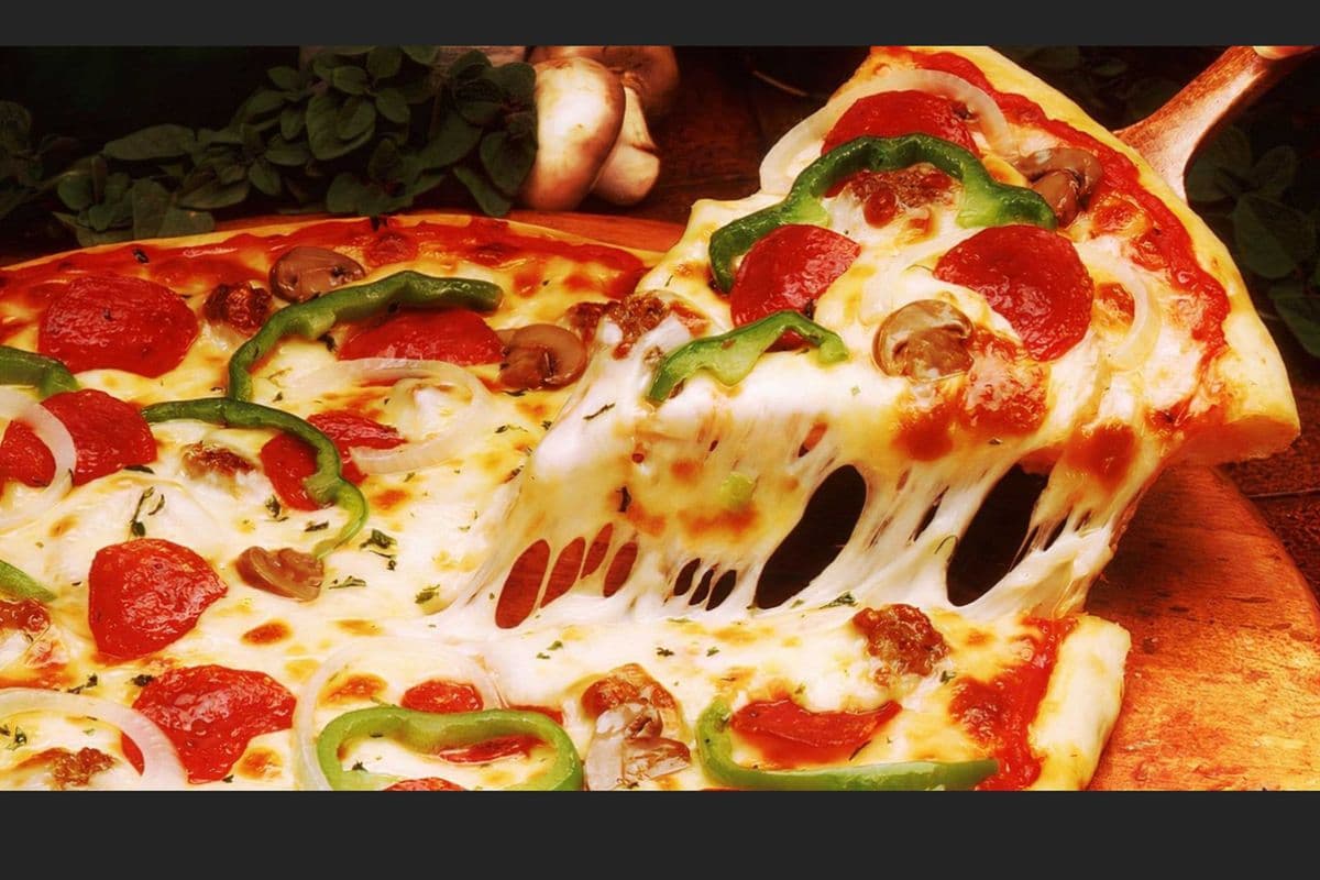 4. Small Ham, Mushroom, and Sausage Pizza