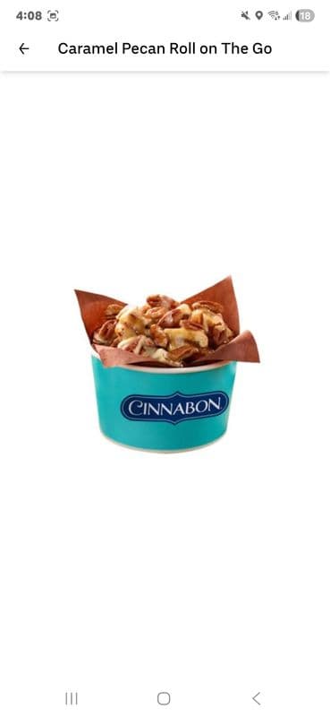 Caramel Pecan Roll on The Go