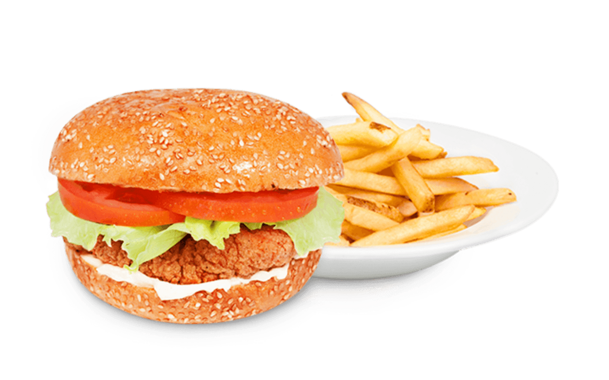 Crispy Chicken Burger - Platter