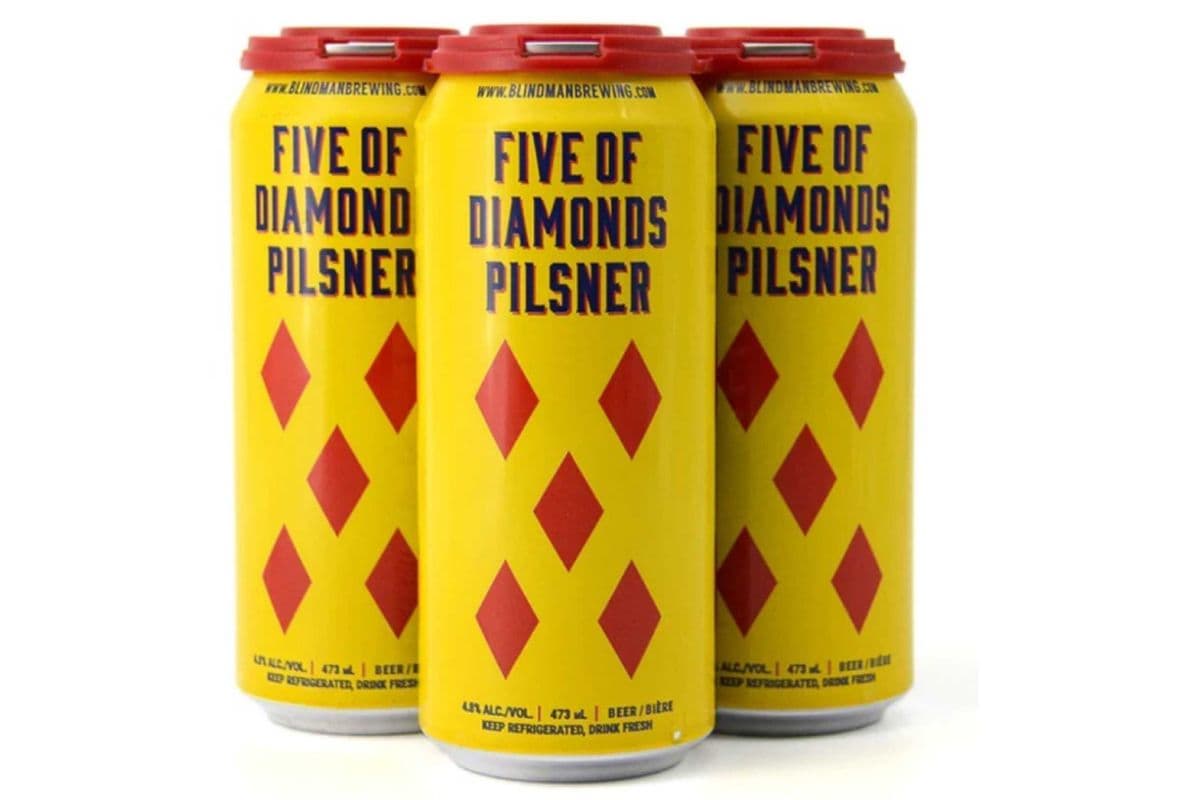 BLINDMAN FIVE OF DIAMONDS PILSNER (1 x 4 PACK CANS)