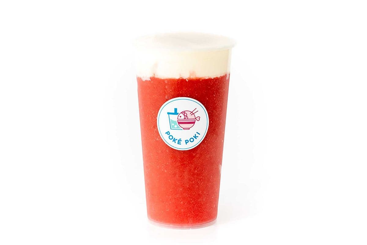 Frappé Glacé à la Fraise avec Mousse au Fromage / Strawberry slush with Cheese Mousse