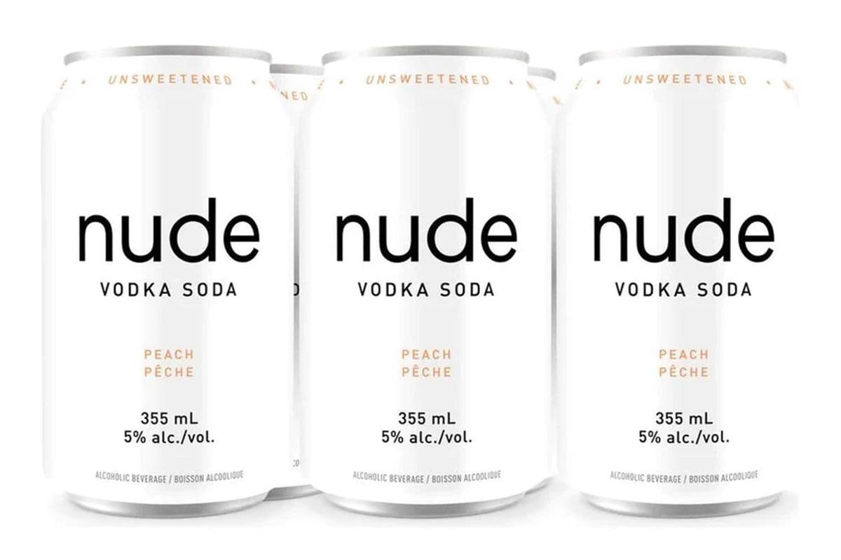 Nude Vodka Soda Peach 6 CANS (6 x 355ML)