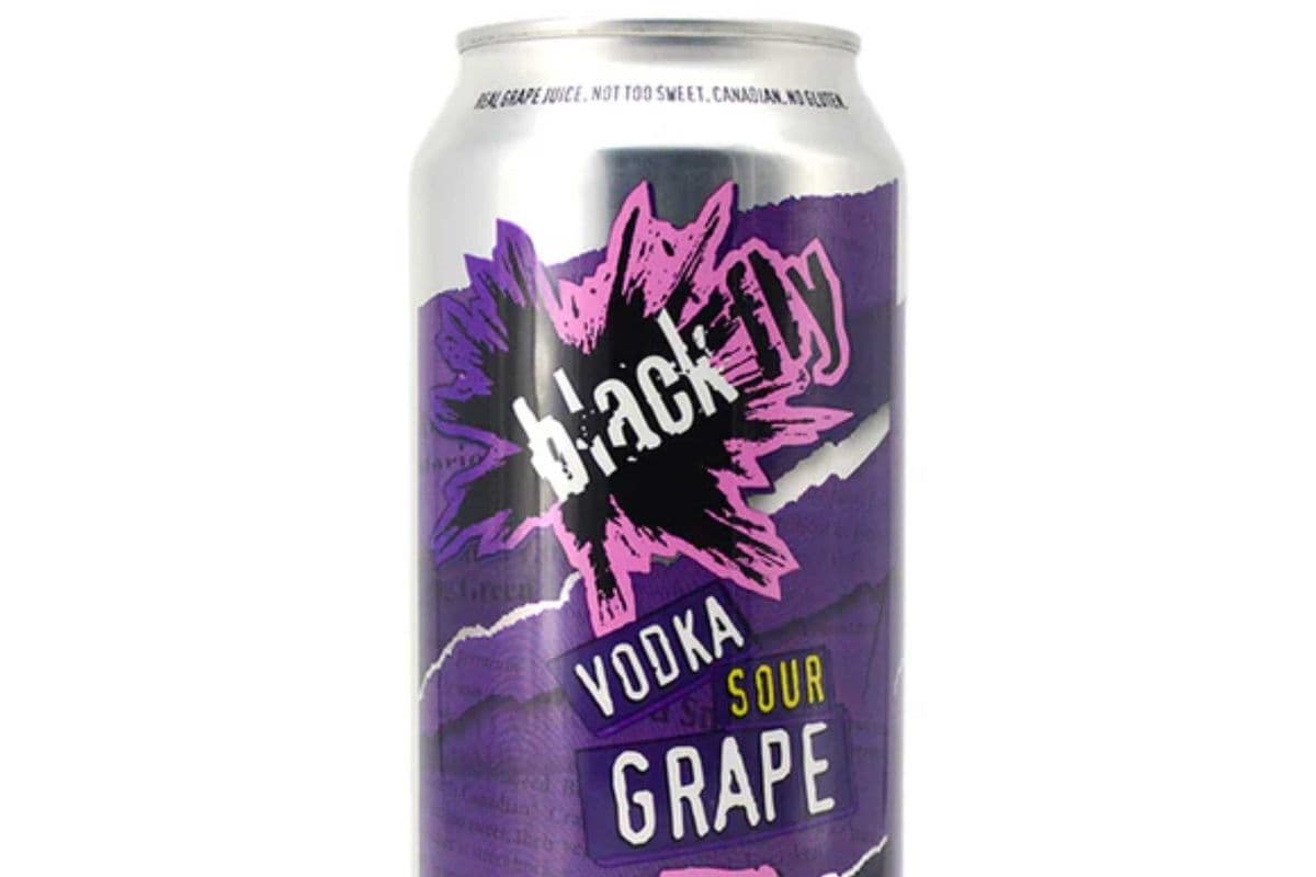 Black Fly Vodka Crushed Sour Grape (1 x 473 ml Can)