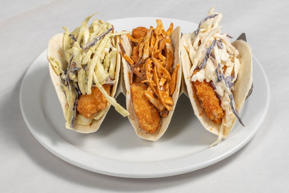 Two Breaded Shrimp Tacos Only