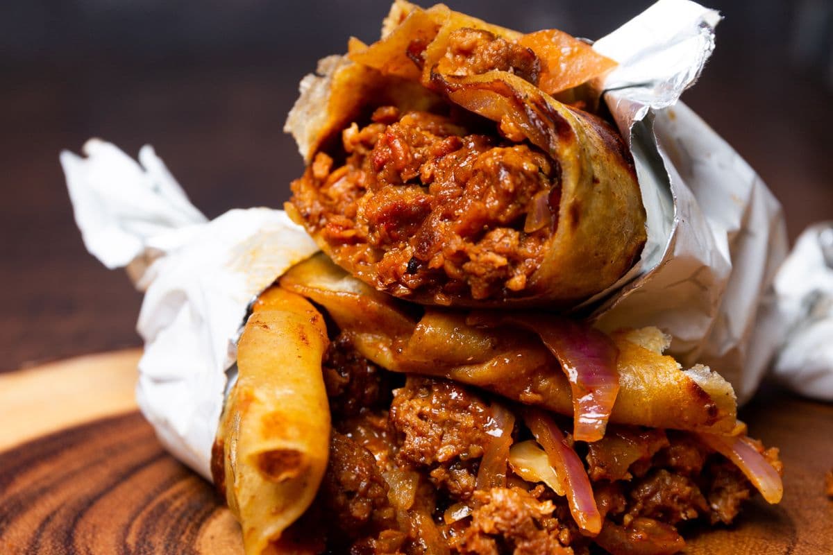Veggie Keema Kathi Roll