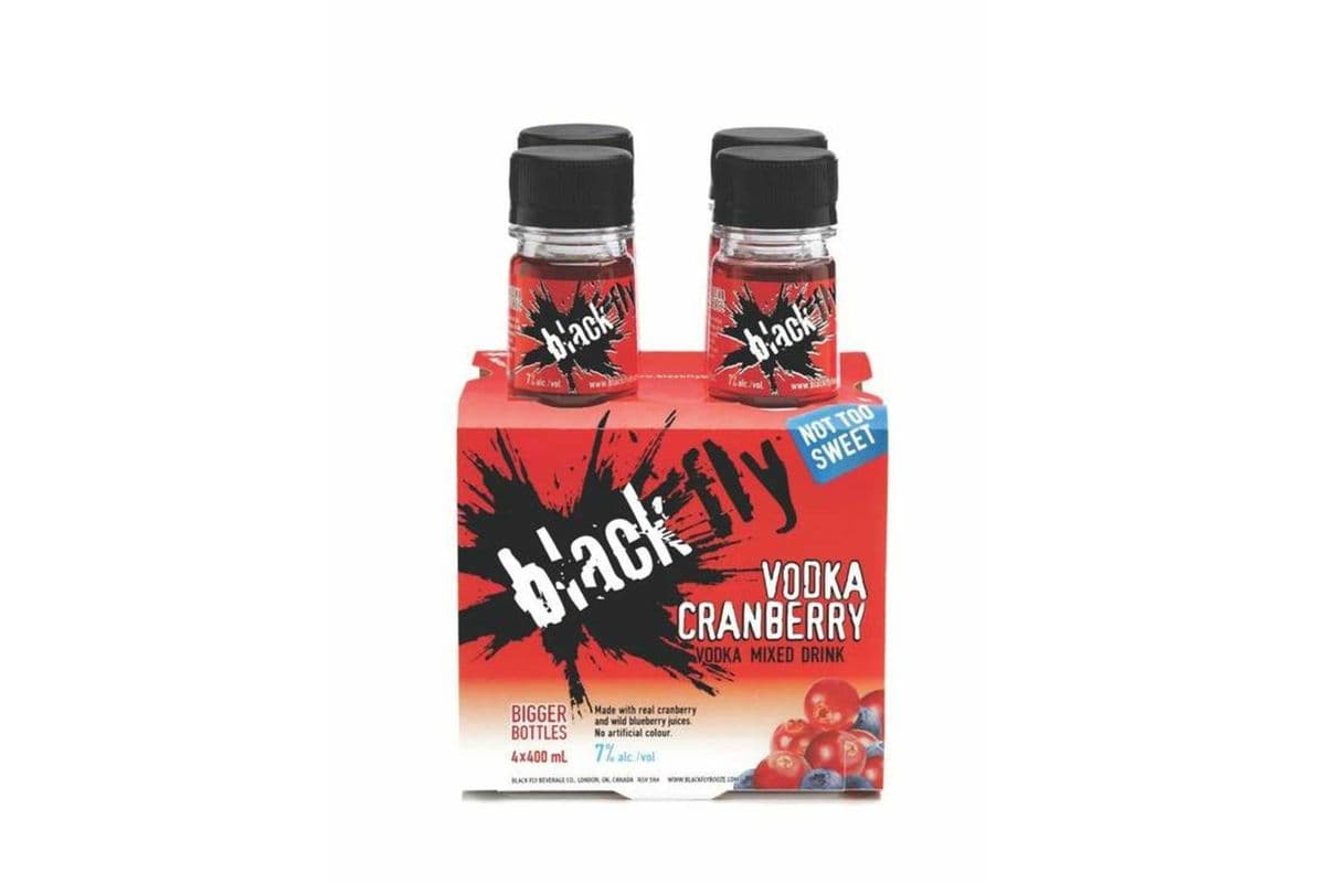 Black Fly Vodka Cranberry (4 x 400 ml)
