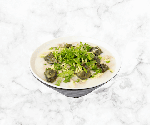 C9 Shredded pork and gold preserved egg Congee / C9 皮蛋瘦肉粥