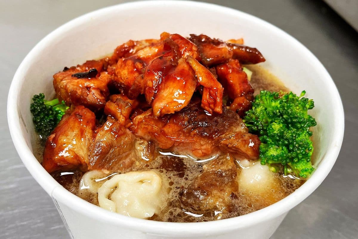 BBQ Pork Wonton Noodles Soup