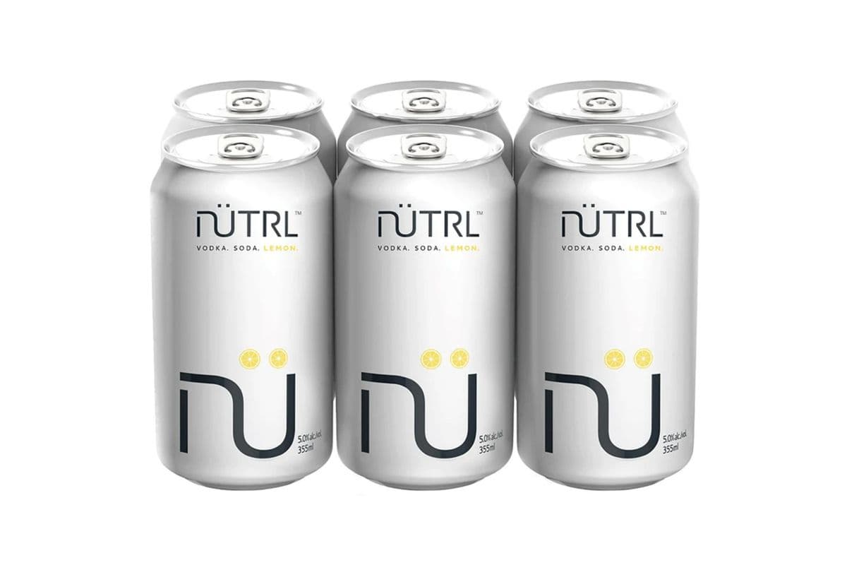 Nutrl Vodka Soda Lemon (1 x 6 Pack)