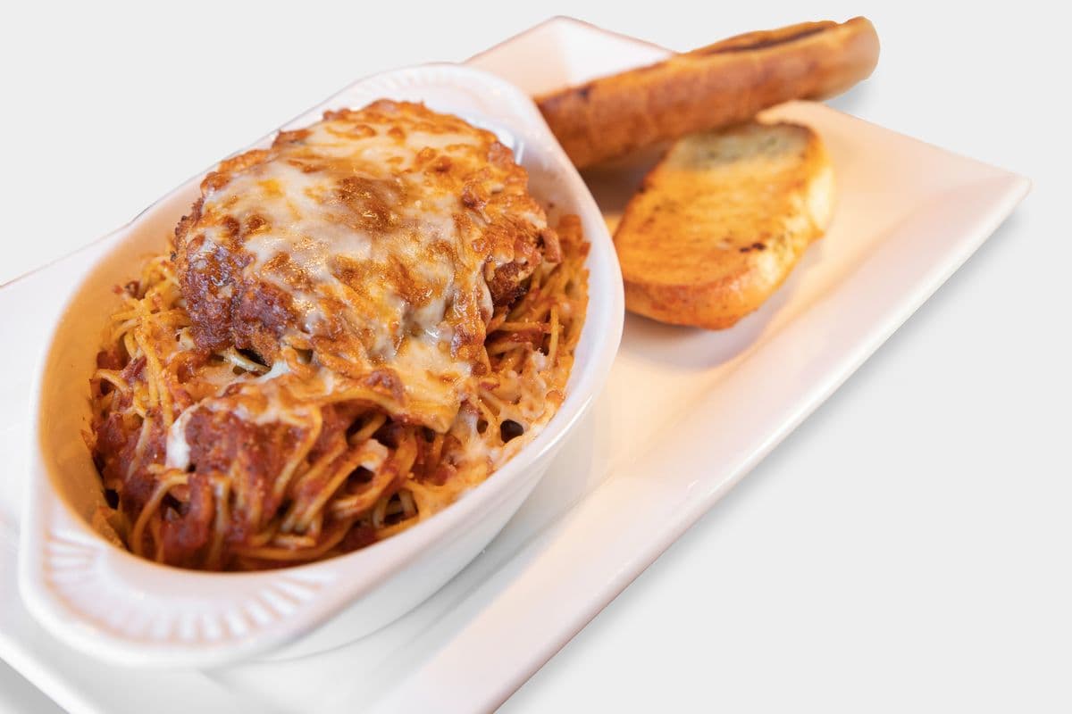 Chicken Parmesan & Spaghetti Pomodoro