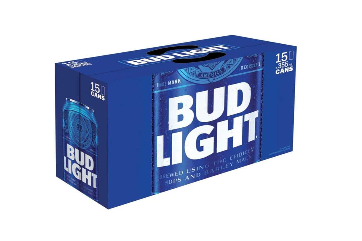Bud Light 15 Pack Cans (15 x 355 ml Cans)