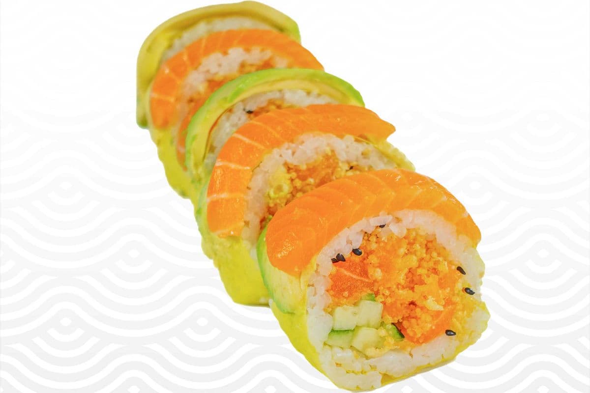 54. Saumon double (feuille de soya)