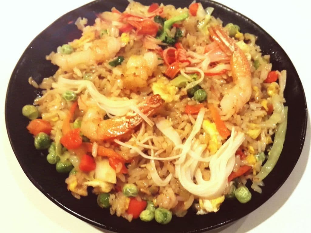 I04. Seafood Fried Rice Teppanyaki