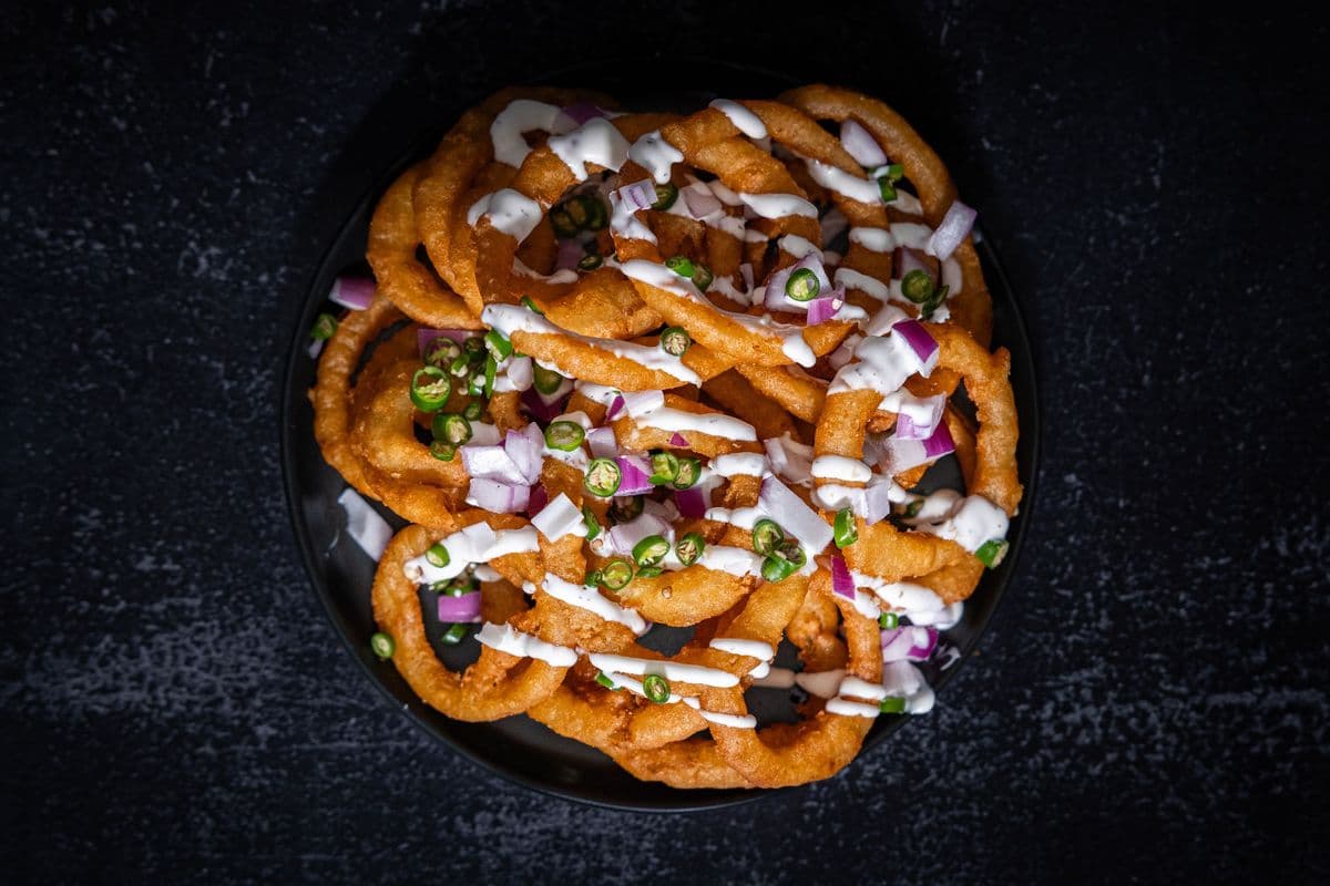 Spicy Loaded Onion Rings