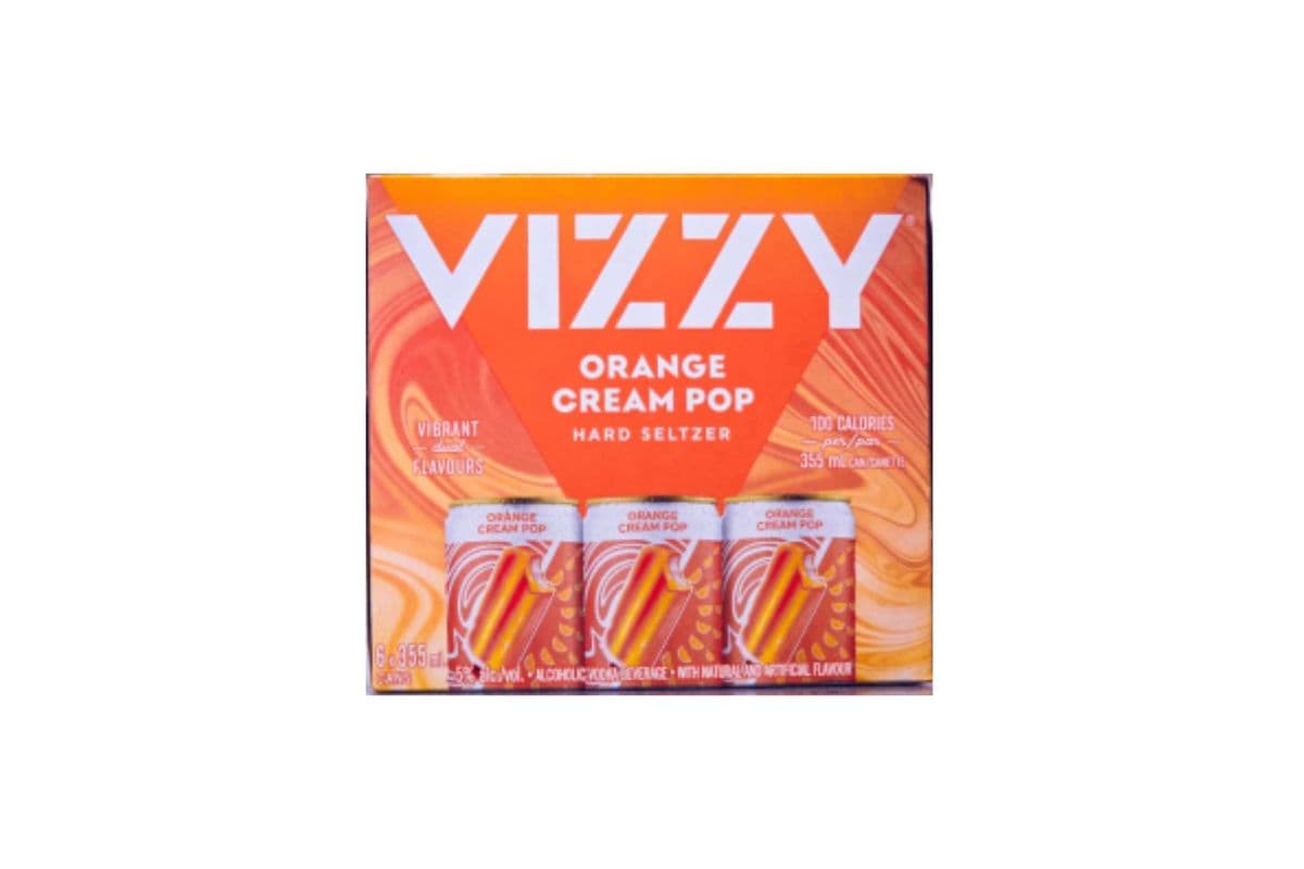Vizzy Orange Cream Pop (6 x 355mL Cans)