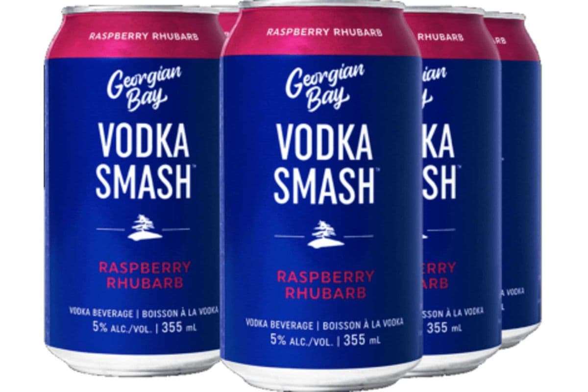 Georgian Raspberry Rhubarb Vodka Smash (6 x 355 ml Cans)
