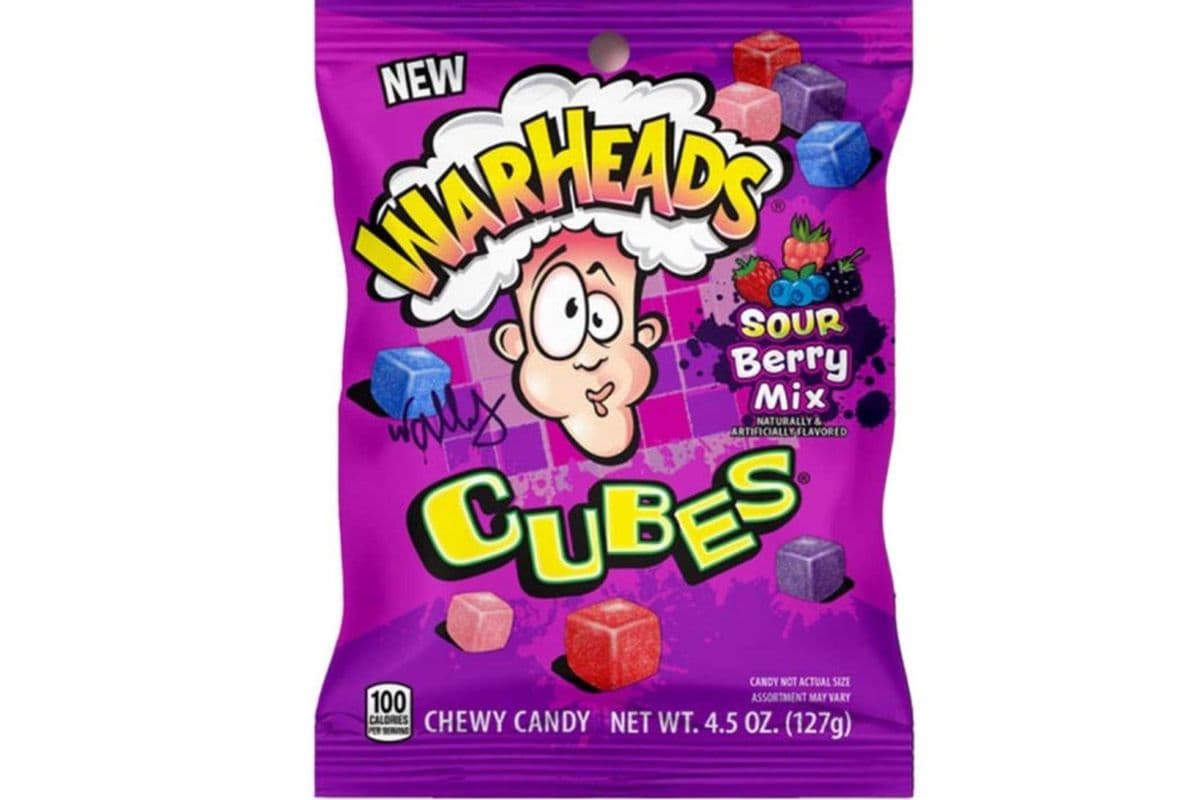Warheads Sour Berry Mix CUBES (127 g)