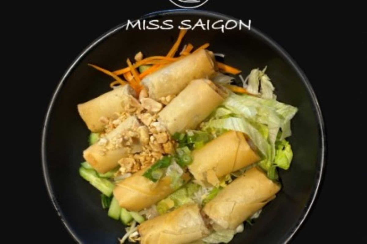 Vegetarian Spring Rolls with Vermicelli