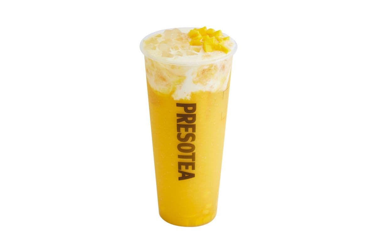 Fresh Mango Coconut Slush with Aloe Vera