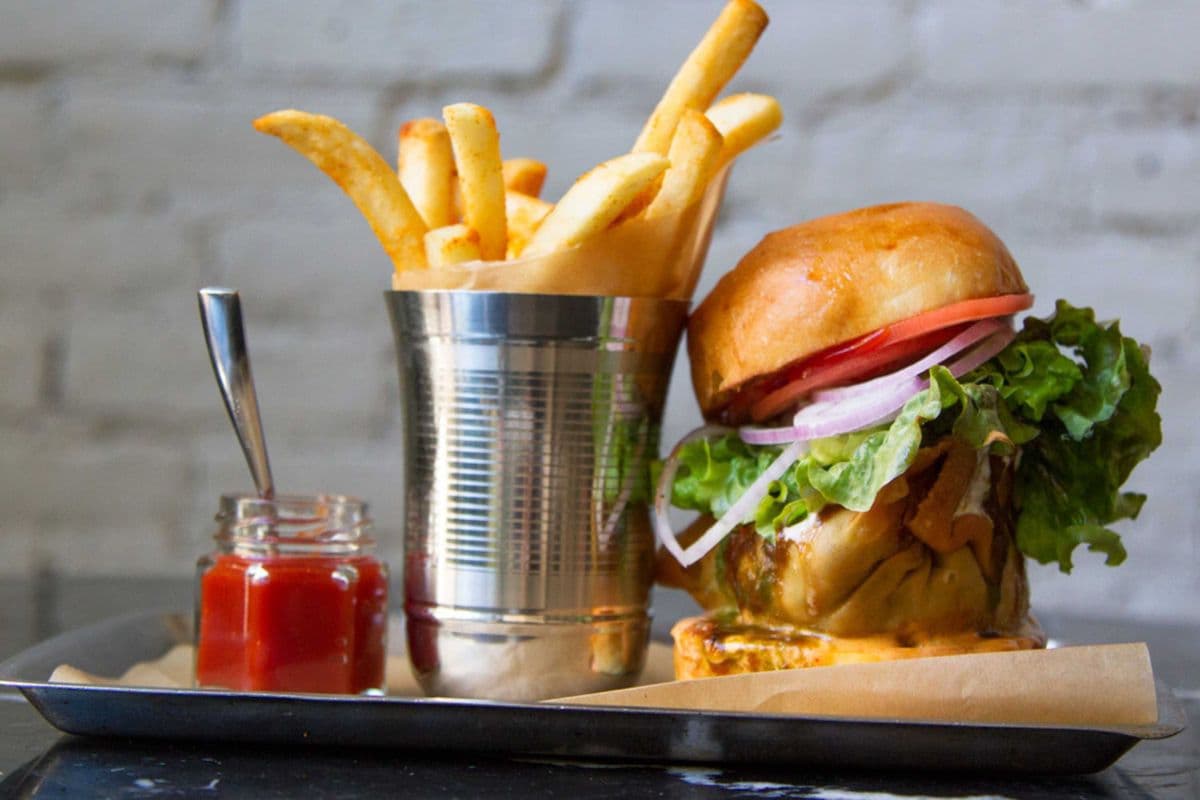 Samosa Patty Burger