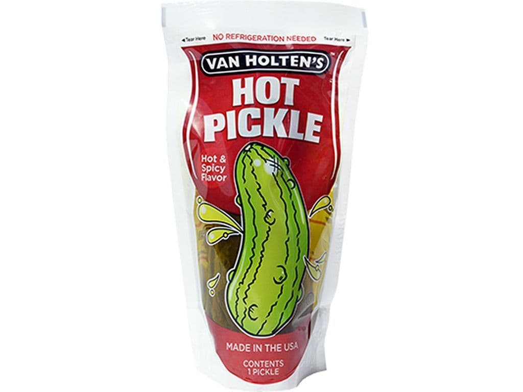 Van Holten Hot and Spicy Jumbo Pickle Snack