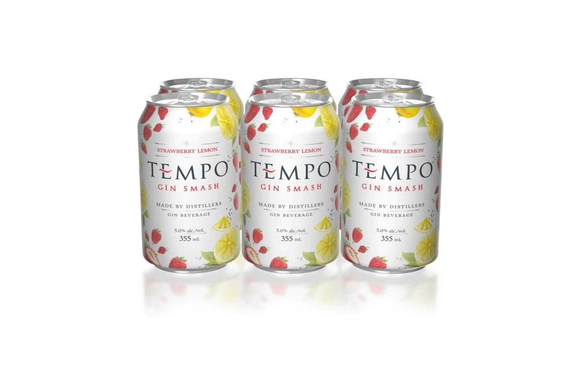 Tempo Gin Smash Strawberry Lime (6 x 355 ML)