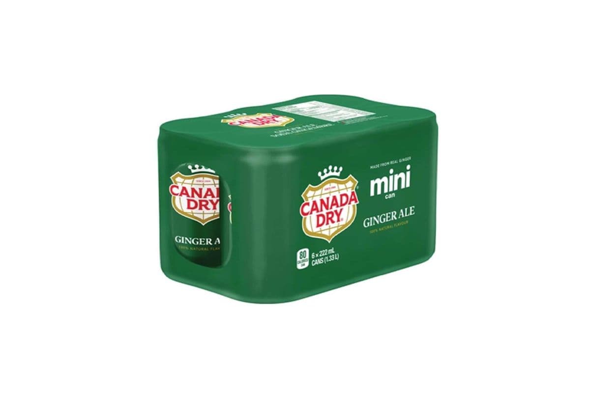 CANADA DRY GINGER ALE (6 x 222ML (CANS))