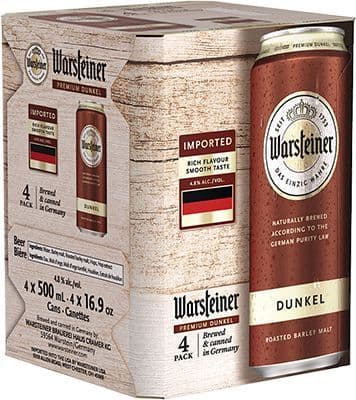 WARSTEINER PREMIUM DUNKEL 4 CAN (4 x 500ml)