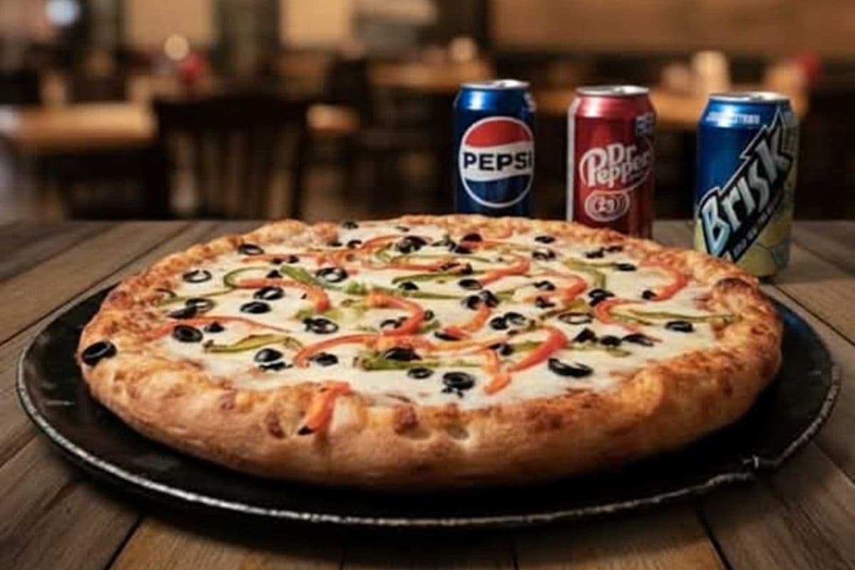 Large 3 Toppings + 3 Drinks