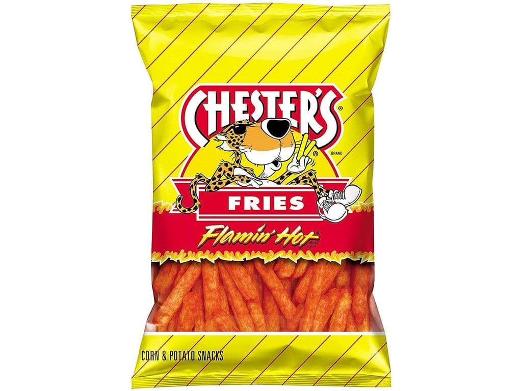 Chesters Flamin Hot Fries Texan Corn Chips 28.3g Snack