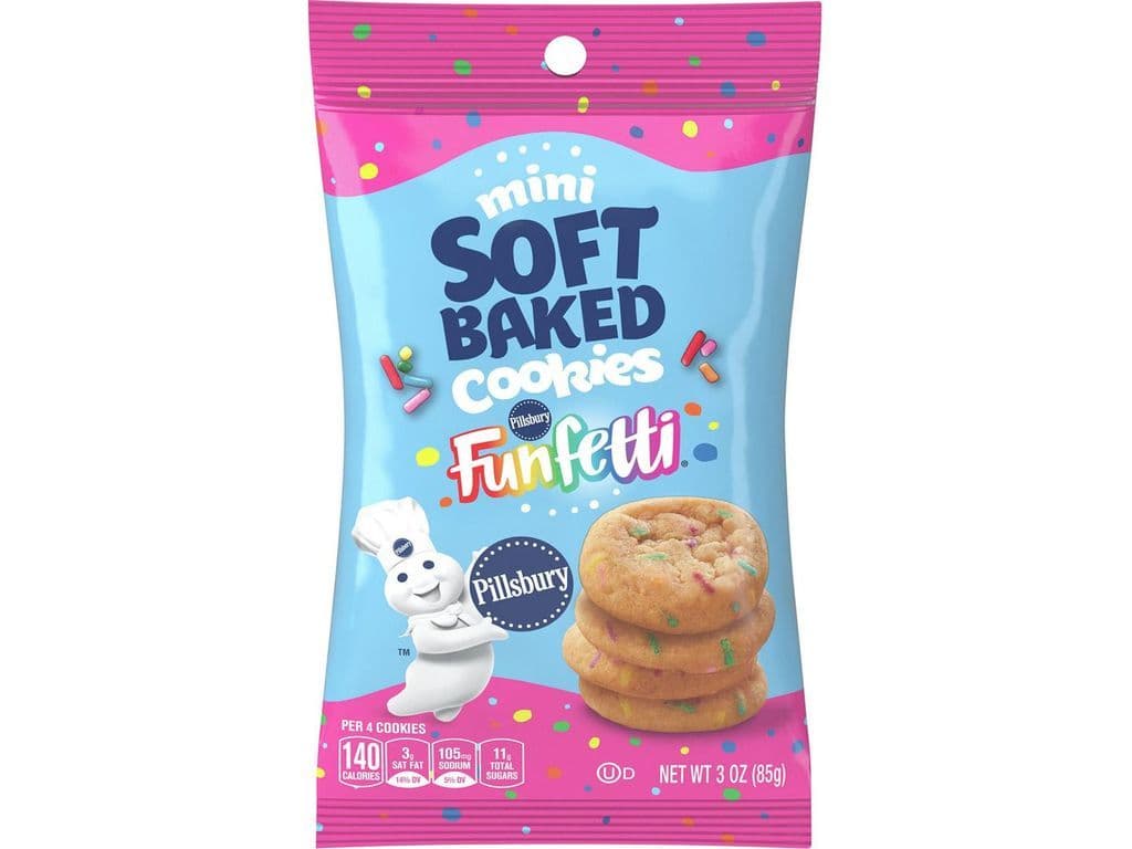 Pillsbury Mini Soft Baked Cookies Funfetti 85g