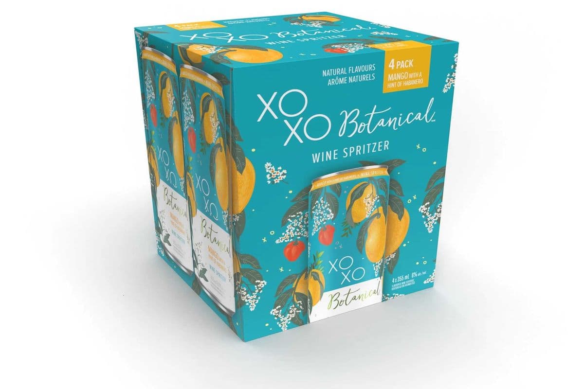 XOXO BOTANICALS MANGO 4 CANS (4 x 355 ML)