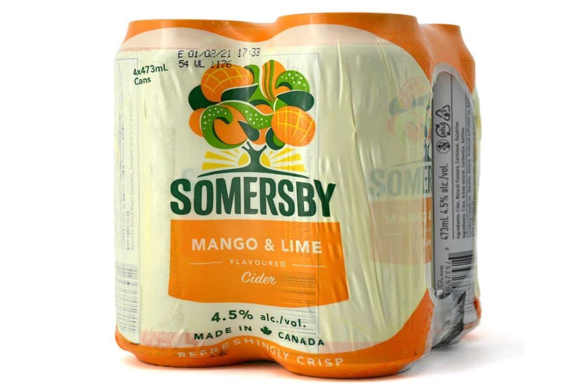 SOMERSBY MANGO LIME 4 CANS (4 x 473 ML)
