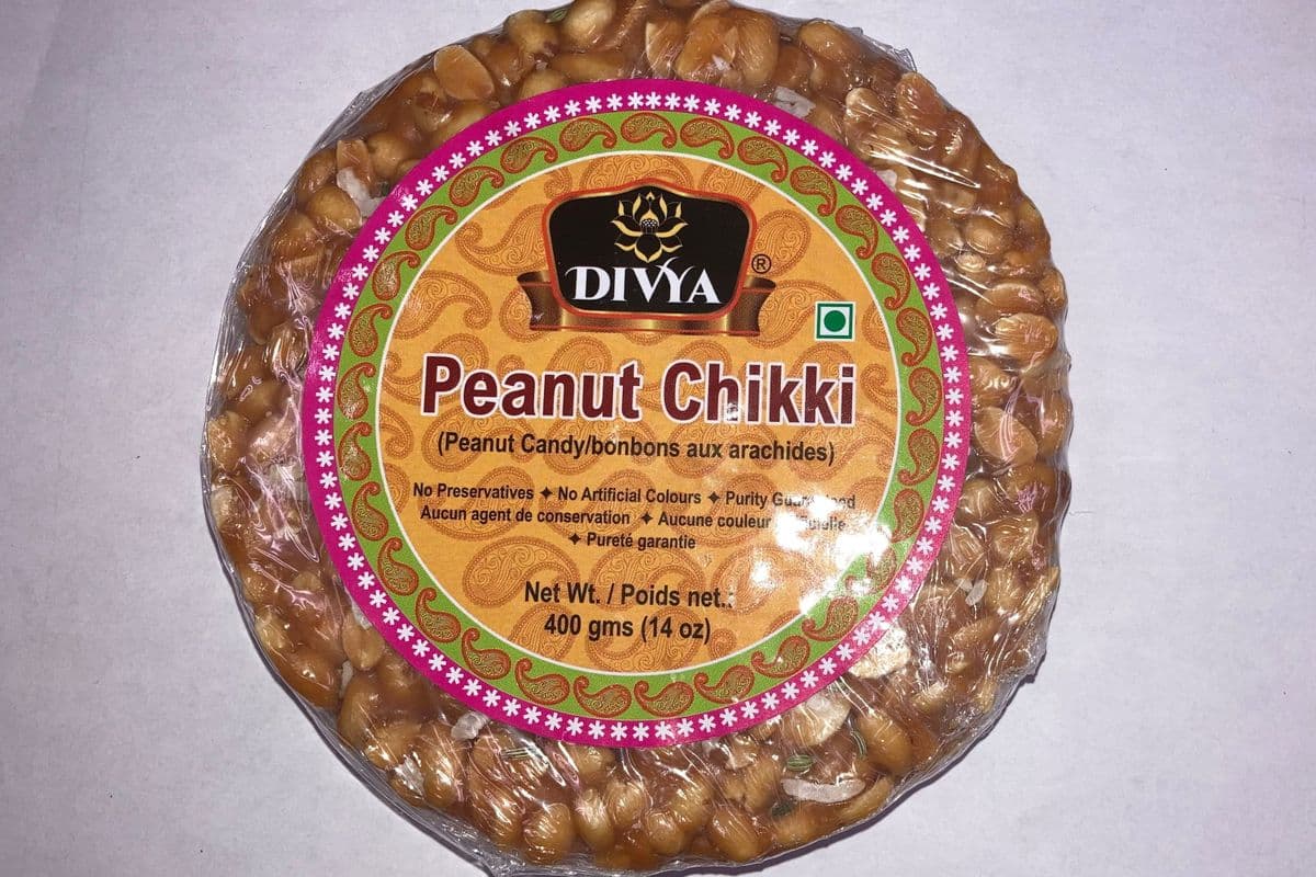 Divya Peanut Chikki (Candy) - OUT OF STOCK (400g) (70 Cal)
