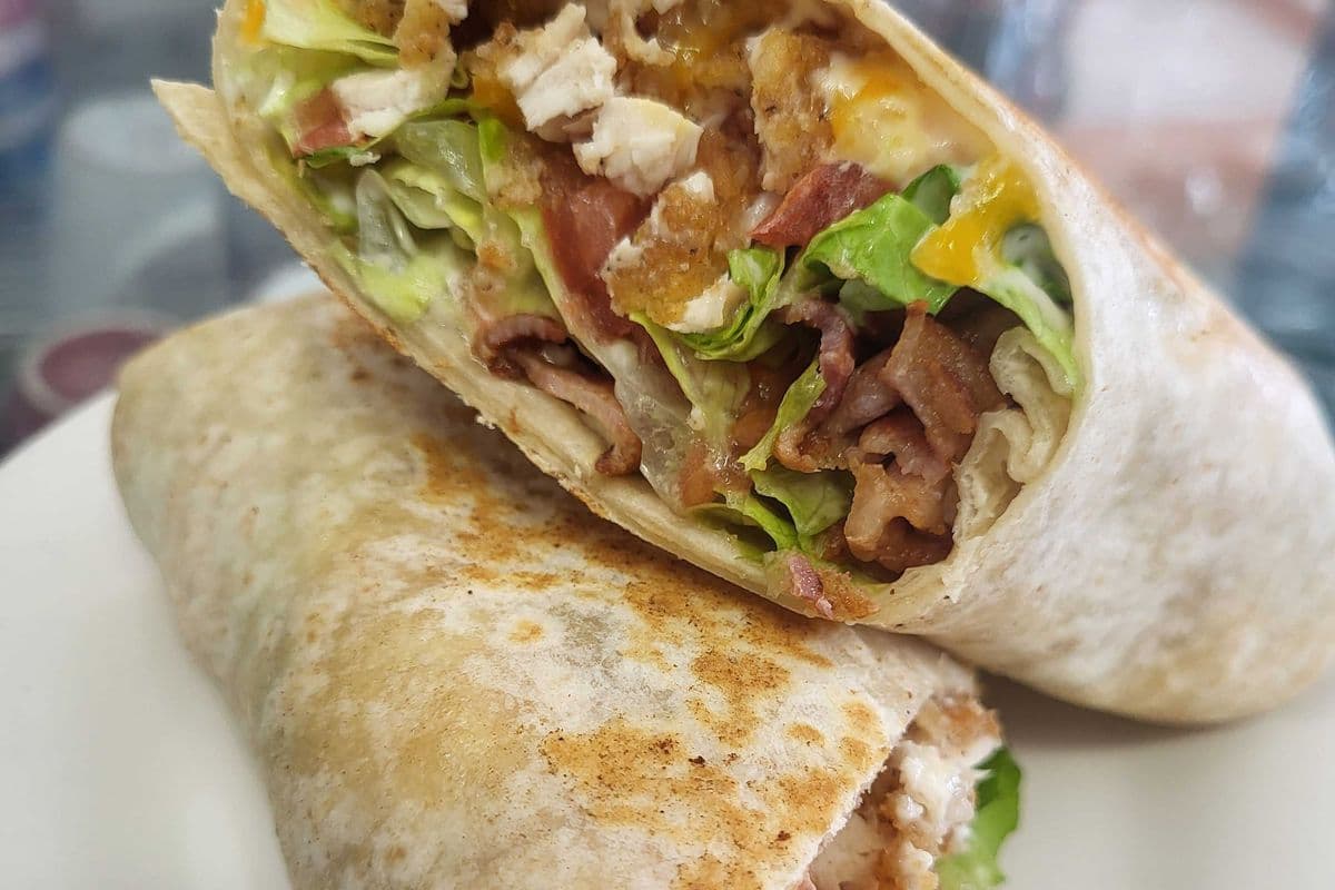 Crispy chicken club wrap (12 inch wrap)