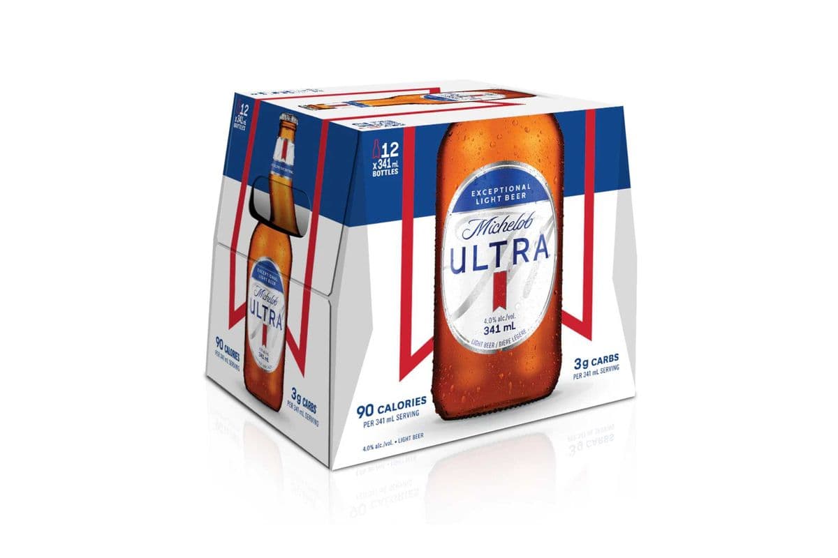 Michelob Ultra bottles (12 x 341 ml Bottles)