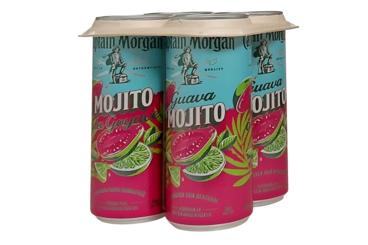 CAPTAIN MORGAN GUAVA MOJITO 4 CANS (NEW ITEM) (4 x 355 ML)