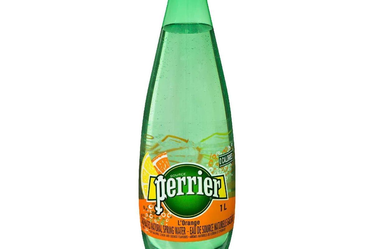 Perrier Carbonated Natural Spring Water- orange Flavor
