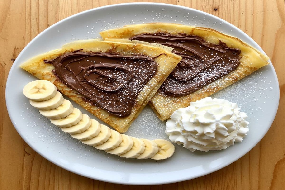 Nutella Banana Crepes
