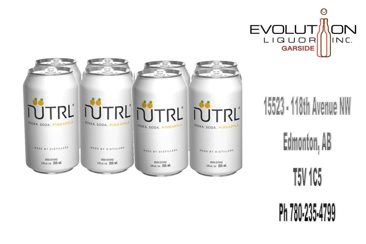Nutrl Vodka Soda Pineapple C355-08 (8 x 355ml Can)