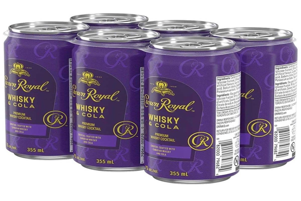 CROWN ROYAL WHISKY & COLA 6 CANS (6 x 355 ML)
