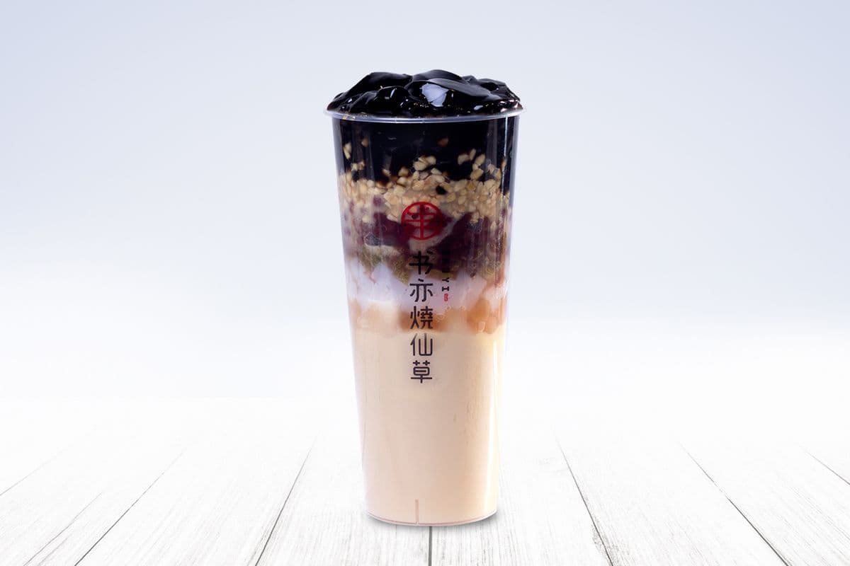 Signature Grass Jelly Milk Tea