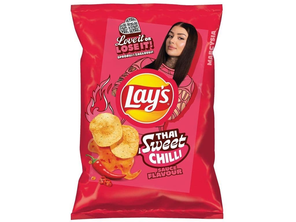 Lays Thai Sweet Chili Sauce Polish Potato Chips 130g Snack