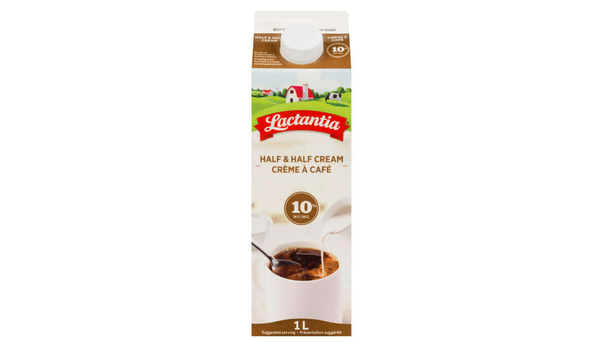 Lactantia Crème a café 10% 1L / Half & Half Cream 10% 1L