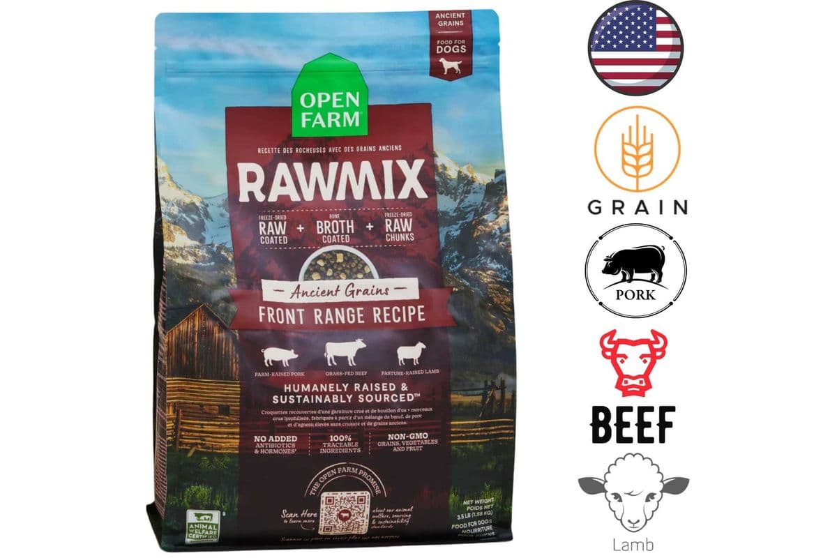 Open Farm - Front Range Red Meat & Ancient Grains RawMix Dry Dog Food - 3.5 lb