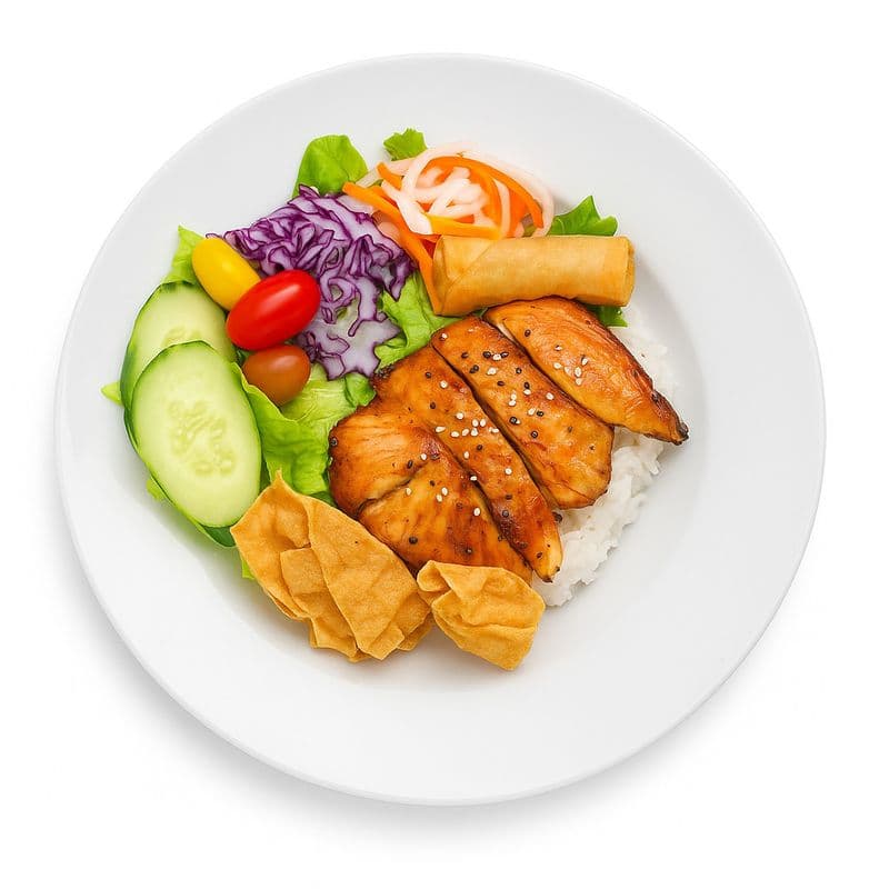 BBQ Salmon Combo / Combo de Salmon grillé