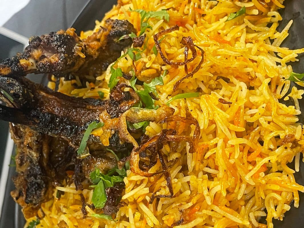 JUNOON SPECIAL TANDOORI LAMB CHOP BIRYANI